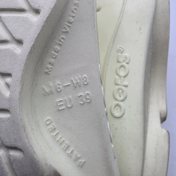 Oofos Ooahh Comfort Slide Womens Size 8- Yellow Recovery Sandals, Mens 6. - Picture 9 of 9